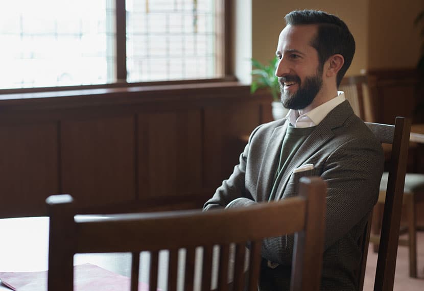 man sitting in chair